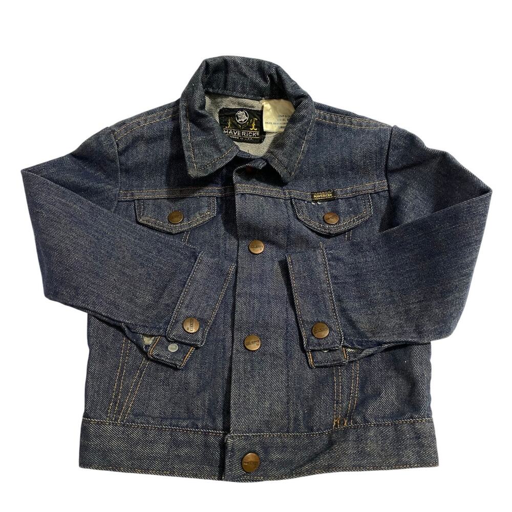 Vintage Maverick Blue Bell Denim Jacket – Toddler Size 5T Made in USA